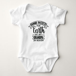 Handpicked By My Grandpa In Heaven Baby Bodysuit