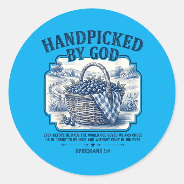 Handpicked Classic Round Sticker (Front)