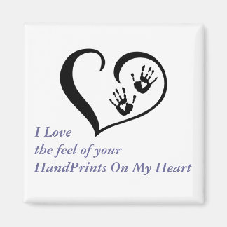 HandPrint On My Heart Magnet