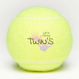 Handprints Baby Announcement Tennis Balls