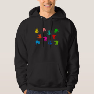 Handprints Mens Hoodie