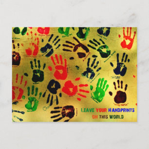 Handprints Postcard
