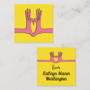 Hands and Heart Gift Enclosure  Business Card