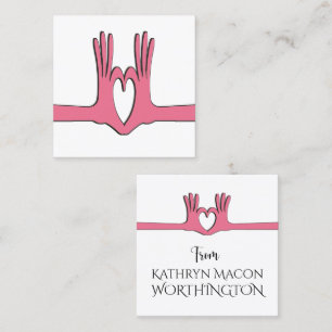 Hands and Heart Gift Enclosure  Business Card