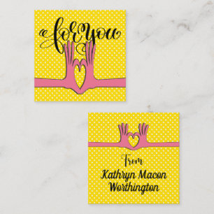 Hands and Heart Gift Enclosure  Business Card