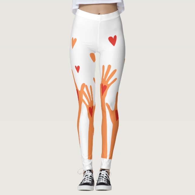 hands and hearts leggings (Front)