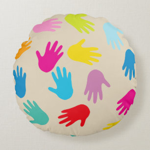Hands around the world pillow