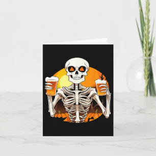 Hands Beer Funny Drinking Halloween Women's Card