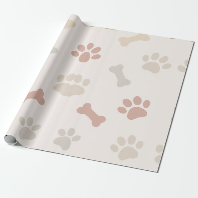 HAND'S DOG WRAPPING PAPER (Unrolled)