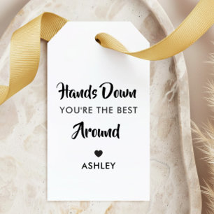 Hands Down You're the Best Around, Kraft Gift Tags