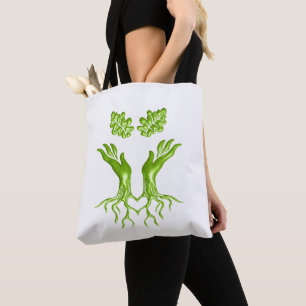 Hands family tree roots love Appreciation Artwork Tote Bag