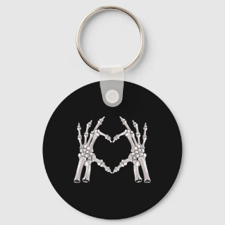 Hands Form A Heart Key Ring