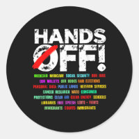 Hands Funny Off Protest Social Security 
