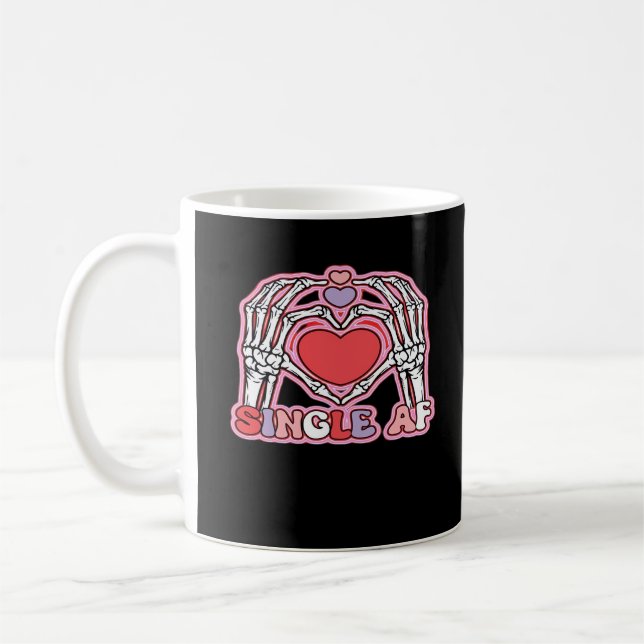 Hands Halloween Classic – Spooky Skeleton Design Coffee Mug (Left)