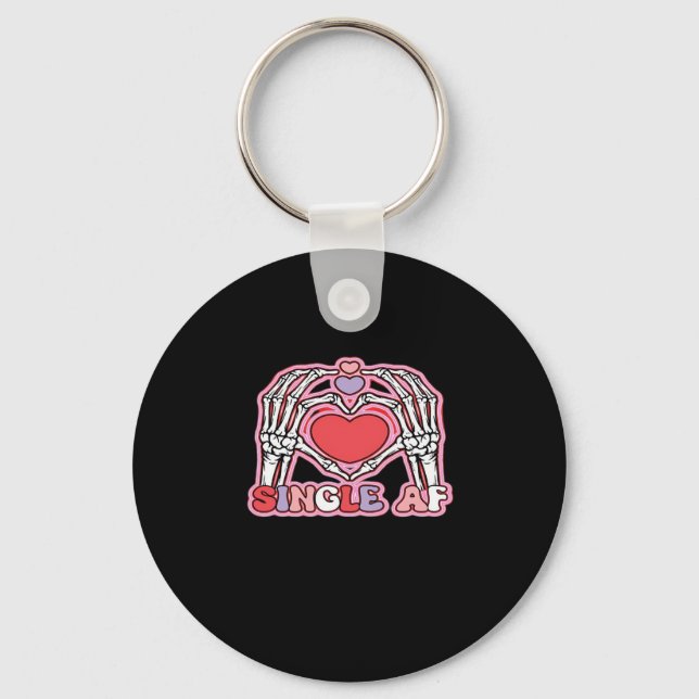 Hands Halloween Classic – Spooky Skeleton Design Key Ring (Front)