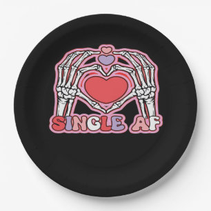 Hands Halloween Classic – Spooky Skeleton Design Paper Plate