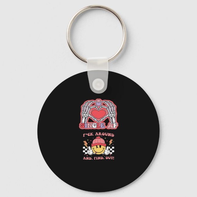 Hands Halloween Funny – Grabby Ghoul Key Ring (Front)