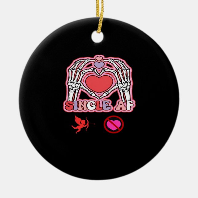 Hands Halloween Quote – Creepy Cute Slogan Ceramic Ornament (Front)