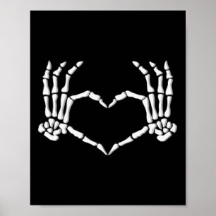 Hands Heart Halloween Costume Men Women Girls Poster
