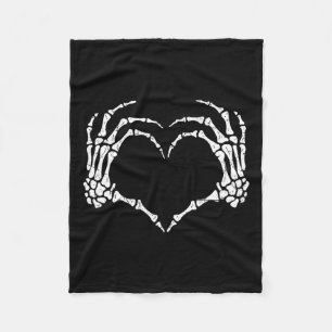 Hands Heart Sign Halloween Costume Men Women Kids Fleece Blanket