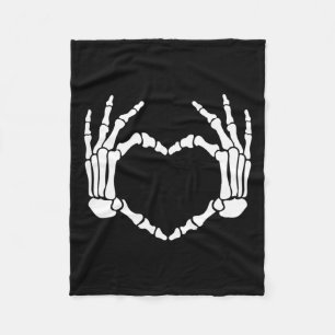 Hands Heart Sign Retro Halloween Costume Women Gir Fleece Blanket