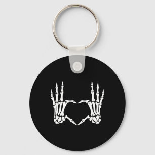 Hands Heart Sign Retro Halloween Costume Women Gir Key Ring