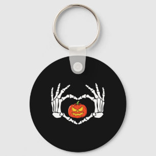 Hands Heart Sign Retro Halloween Costume Women Gir Key Ring