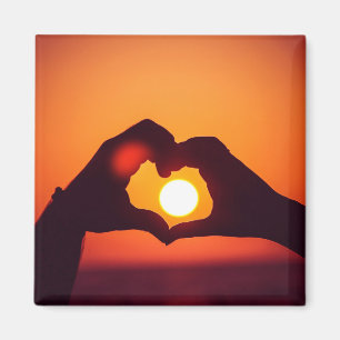 Hands Heart Symbol Love Magnet
