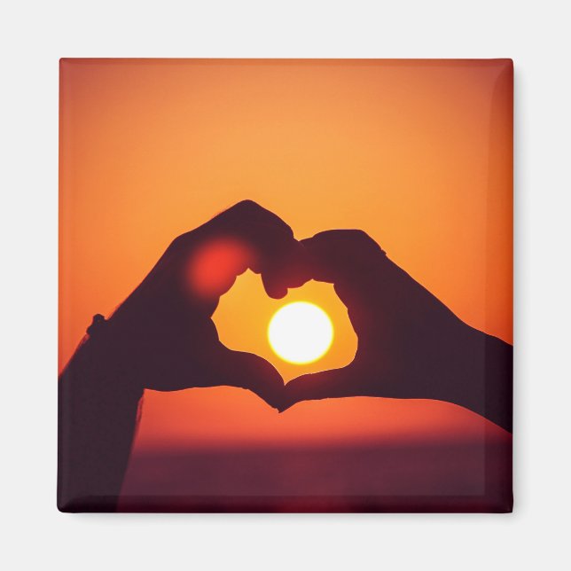 Hands Heart Symbol Love Magnet (Front)
