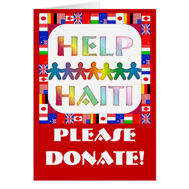 Hands Helping Haiti - Please Donate (Front)