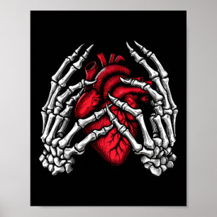 Hands Holding Heart Halloween Costume Women Girl 1 Poster