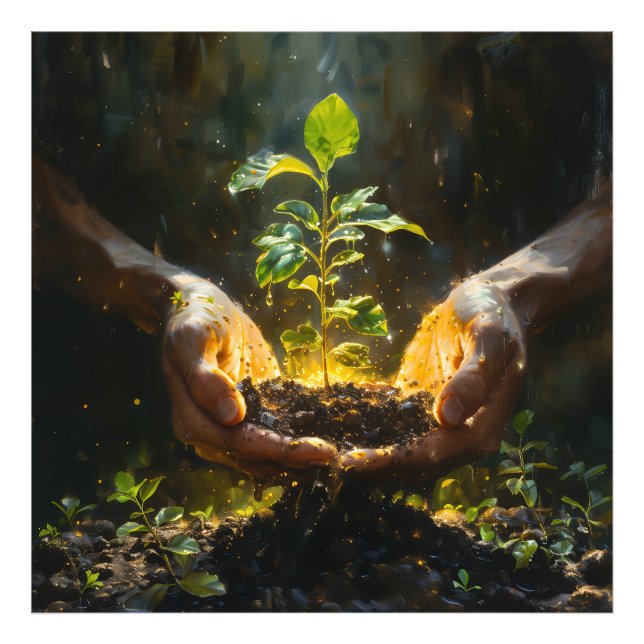 Hands Holding Hope Photo Print (Front)