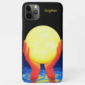 Hands Holding the Moon iPhone 11 Pro Max Case