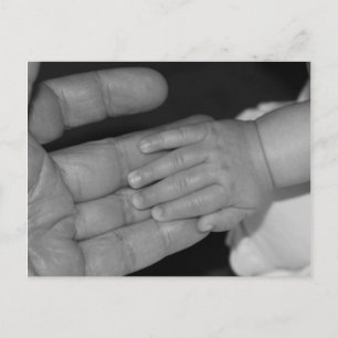 Hands in Black and White Postcard