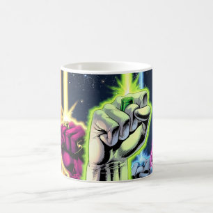 Hands in the air with rings -Colour Coffee Mug