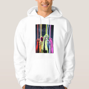 Hands in the air with rings -Colour Hoodie