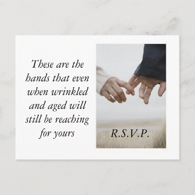 Hands Invitation Postcard (Front)