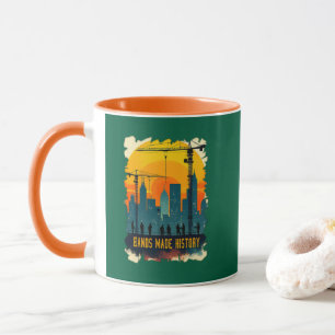 Hands Made History Worker Labor Day Vintage Design Mug