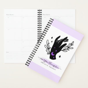Hands Moon Logo Reiki Massage Appointment Book Planner