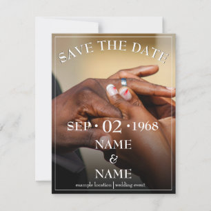 Hands of a coloured wedding couple pin on ring