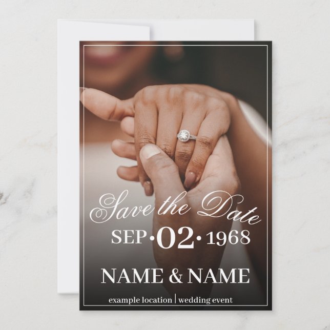 Hands of a Coloured Wedding Couple with Ring (Front)