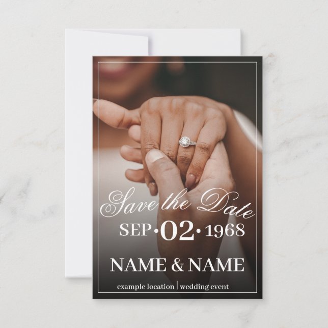 Hands of a Coloured Wedding Couple with Ring (Front)