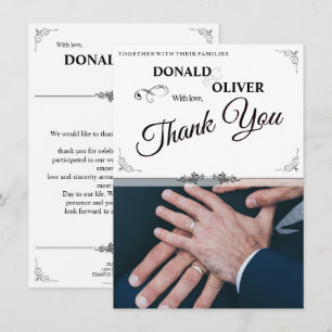 Hands of a Gay Wedding Couple with Rings