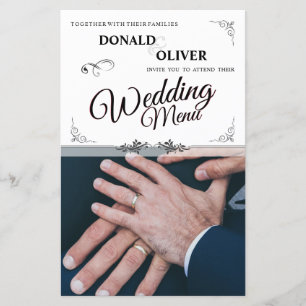Hands of a Gay Wedding Couple with Rings
