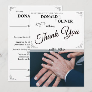 Hands of a Gay Wedding Couple with Rings