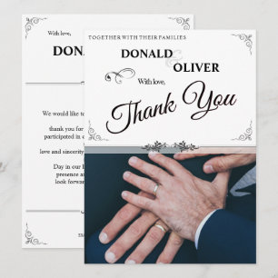 Hands of a Gay Wedding Couple with Rings