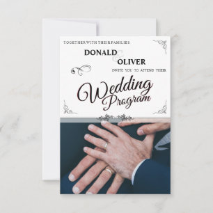 Hands of a Gay Wedding Couple with Rings