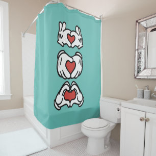 Hands of heart shower curtain