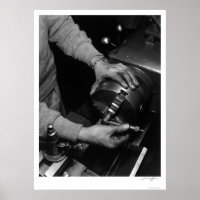 Hands Of Lathe Worker 1943