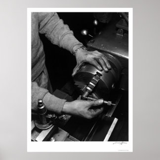 Hands Of Lathe Worker 1943 Poster